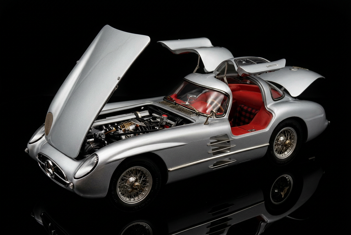 Mercedes-Benz 300 SLR Coupé 1955 Limited "Red Interior" Edition by CMC