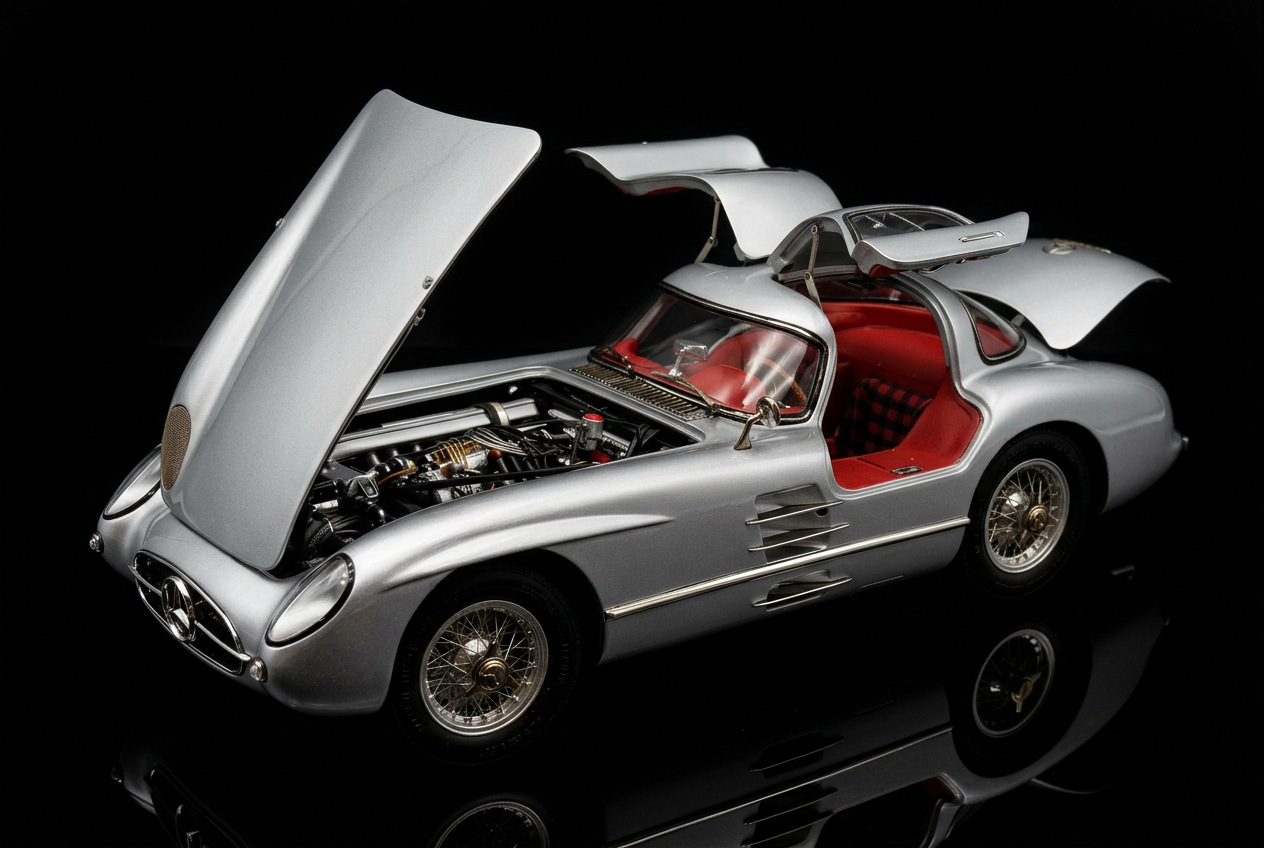 Mercedes-Benz 300 SLR Coupé 1955 Limited "Red Interior" Edition by CMC